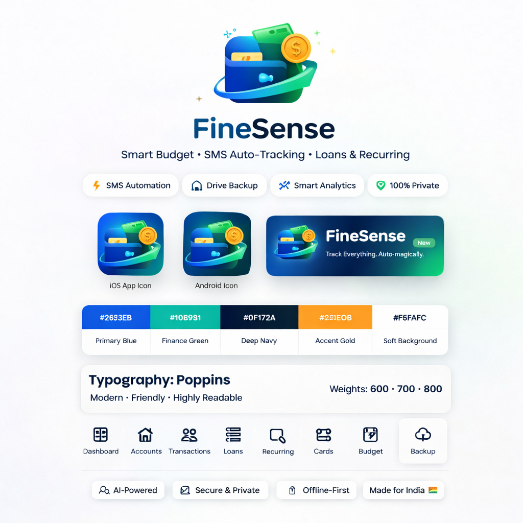 FineSense branding board